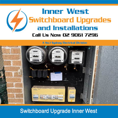 Electrical meter panel with multiple meters in Inner West